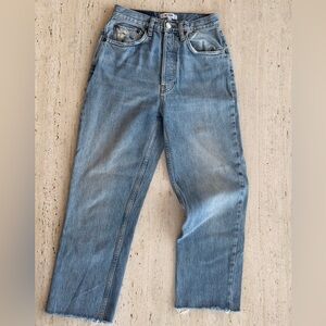 Re/Done 70s Ultra High Rise Stove Pipe Jeans